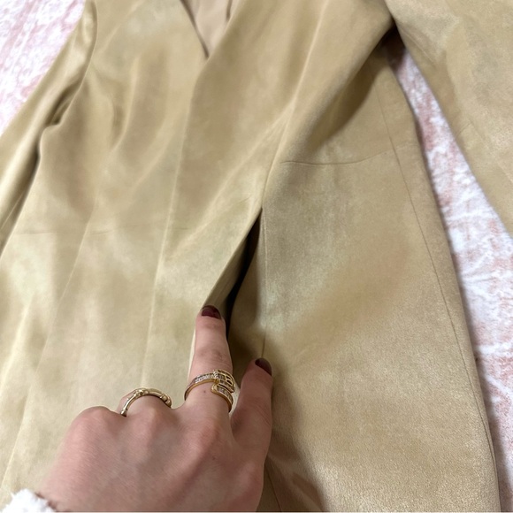 Talbots Suede Blazer Jacket With Pockets - Picture 6 of 10